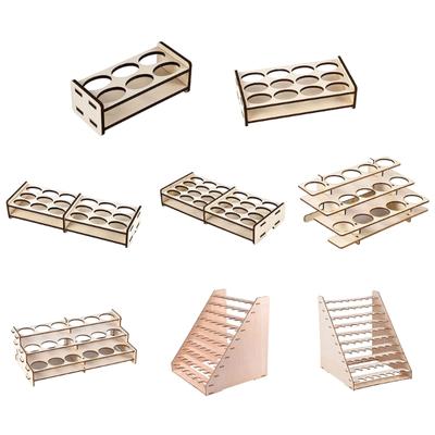 DIY Paint Bottle Rack Model Stand Multi Holes 8 Types Storage Box Display Brushes Holder for Paints