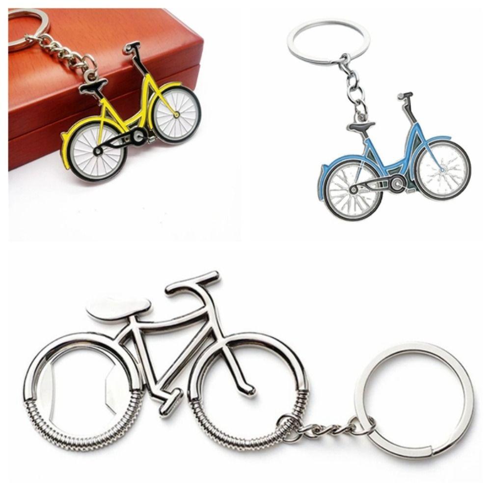 Metal Bicycle Keychain Multifunctional Bike Key Rings Bottle Opener Keyring  Thanksgiving