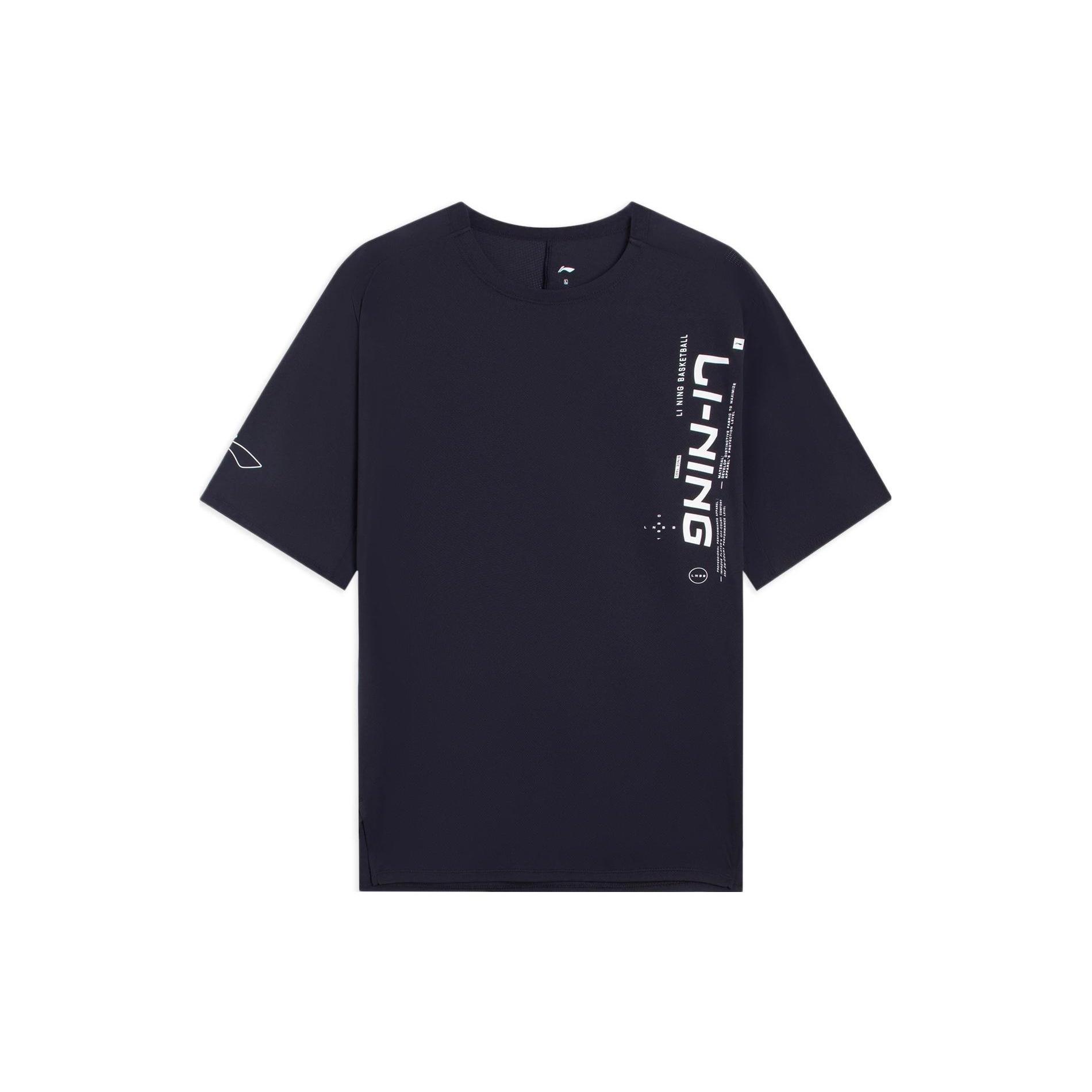 Li-Ning Hoops Graphic T-shirt Black Men s ATSS363-1 L