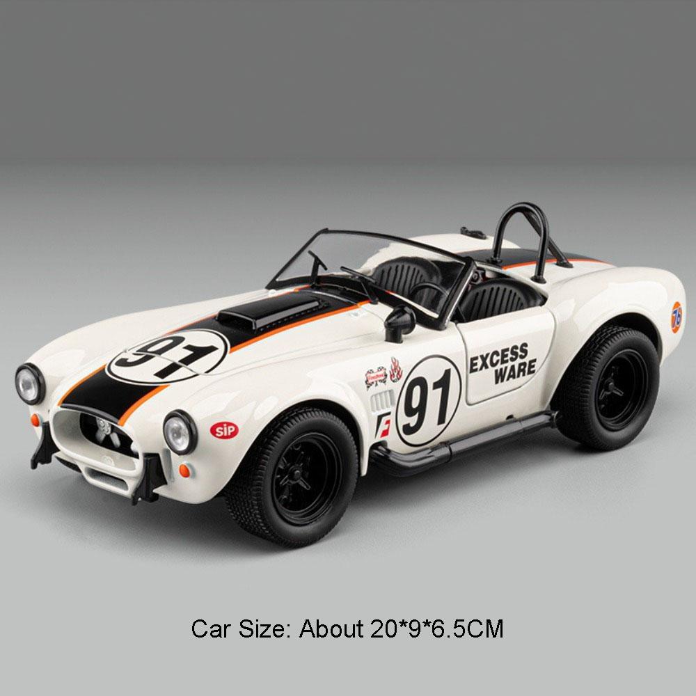 1:22 Shelby Cobra RWB 993 Miniature Toys Alloy Diecast Model Car Doors Opened Sound Light Pull Back Sportscar Exquisite Ornament