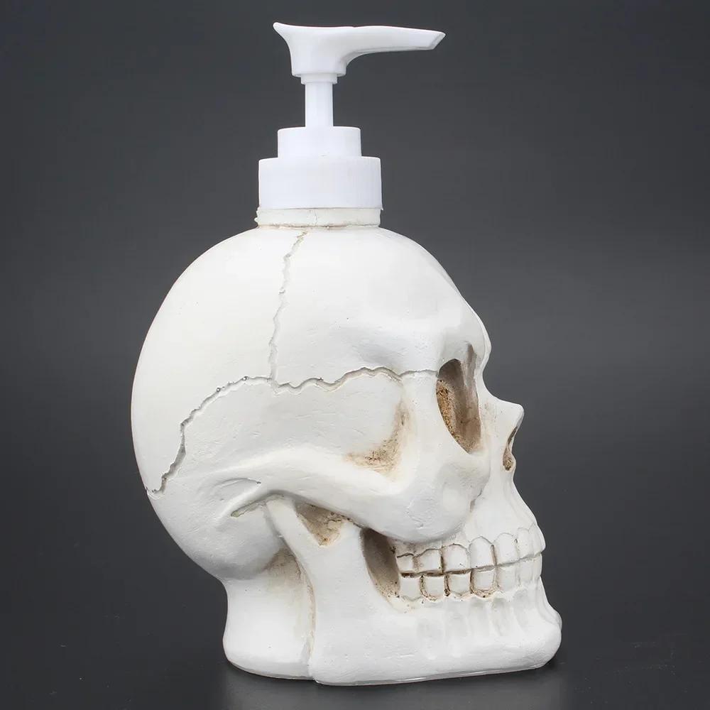 350ML Creative Skull Shower Gel Hand Soap Shampoo Bottle Press Type Bottle Use for Bathroom&Shower Room Kitchen Tool&Home Decor
