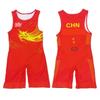 Tuta Singola da Wrestling per Uomo Donna Uniforme Alta Elasticità Tuta da Allenamento Competizione Freestyle
