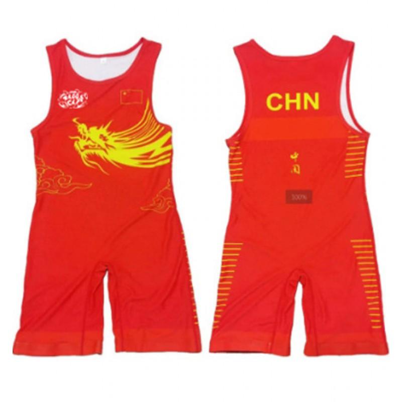 Tuta Singola da Wrestling per Uomo Donna Uniforme Alta Elasticità Tuta da Allenamento Competizione Freestyle