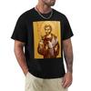 St. Franziskus mit Vögeln T-Shirt Tägliches Tragen Einfaches Kurzarmhemd