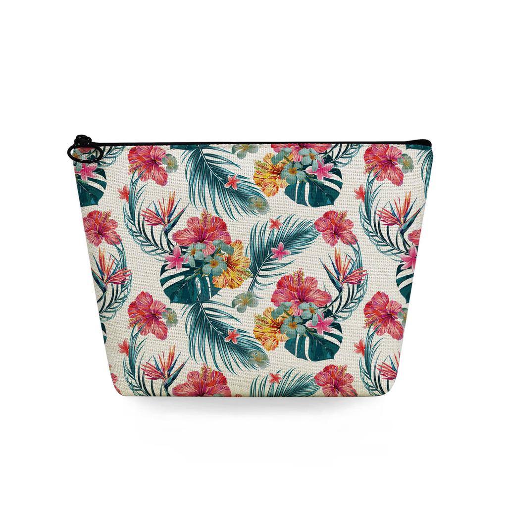 Women Flower Print Cosmetic Bag Toiletries Organize Travel Storage Case 6781