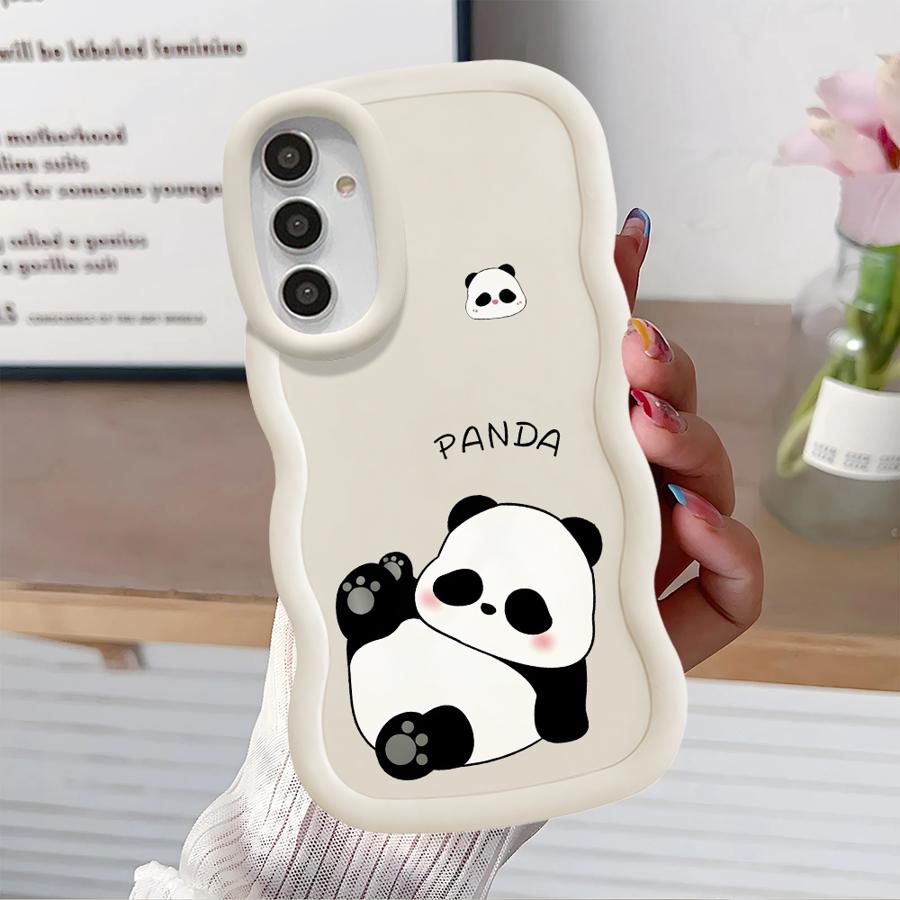 Soft Phone Cover Case for Samsung Galaxy A13 A52 A16 A14 A11 A15 A21s A12 A05 A33 A53 A06 A22 A23 A03 A04 Cartoon Panda