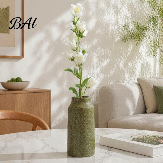 Realistic Floral Arrangement Artificial Lily of The Valley Flowers, Bellflower Bouquet for Wedding Table Centerpieces Fake Flowers Home Decoration And