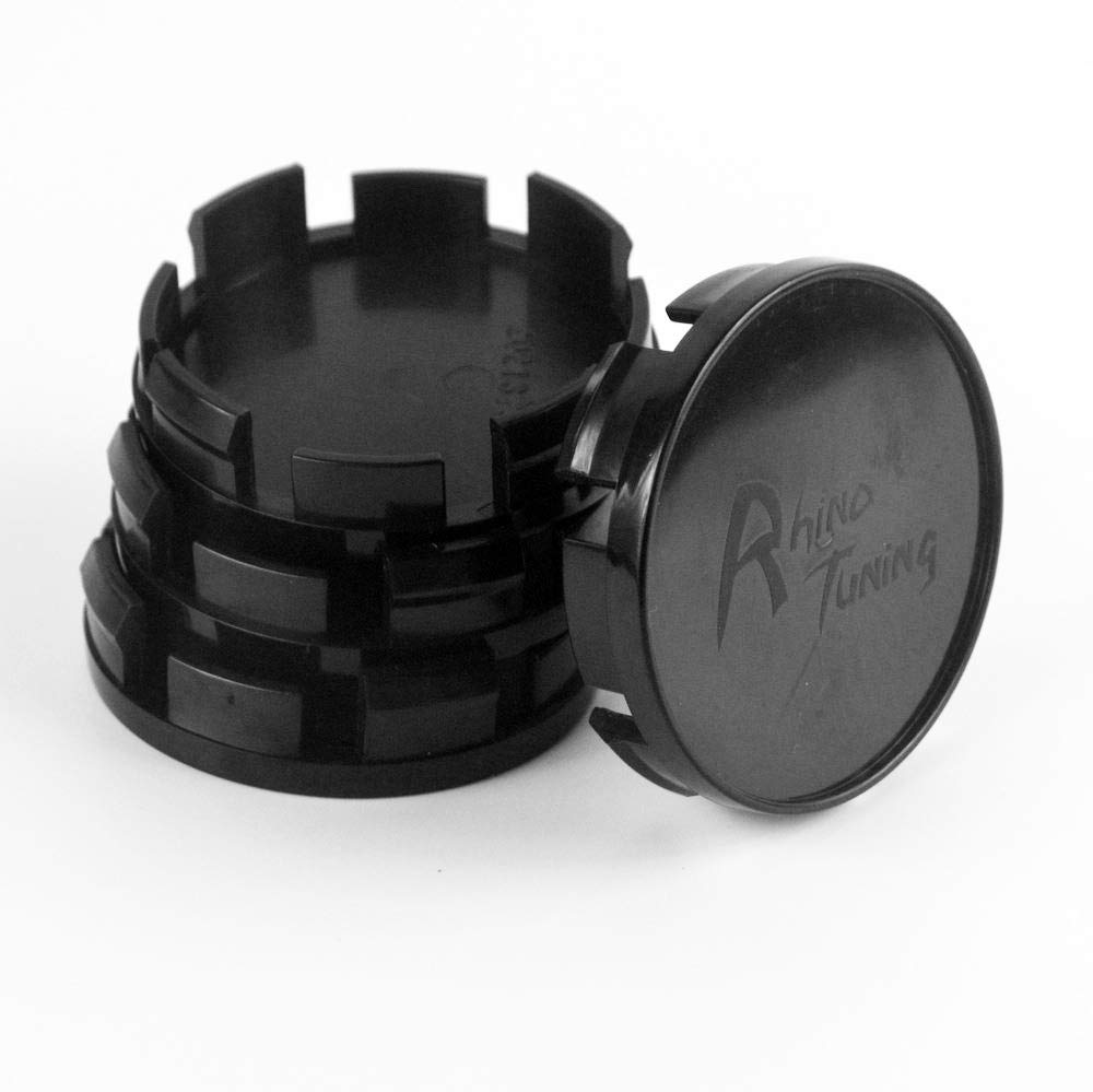 4pcs Outer Diameter 65mm Inner Diameter 63mm Black ABS Car Wheel Center Hub Cap