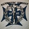 Nueva Camiseta Agnostic Front NOS NY Todas las tallas Camisa Blanca E515