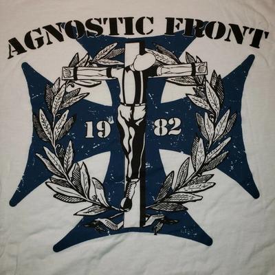 Uus Agnostic Front NOS T-särk NY Kõik suurused Valge Särk E515