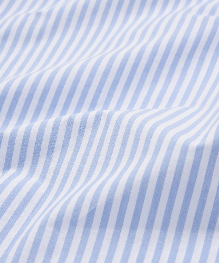Covernat Whale Logo Stripe Half Shirt Light Blue