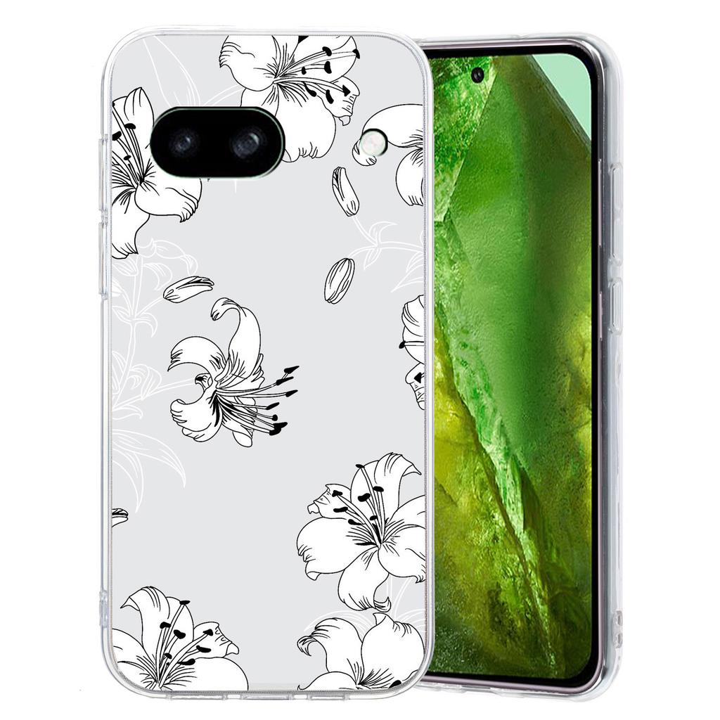 For Google Pixel 8a Case Pattern Printing Anti-Scratch TPU Phone Cover