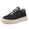Lace-up PU Leather Women's Blue Boots Casual Summer Sneakers Woman Shoes 48 Sports Second Hand Super Deals Snackers