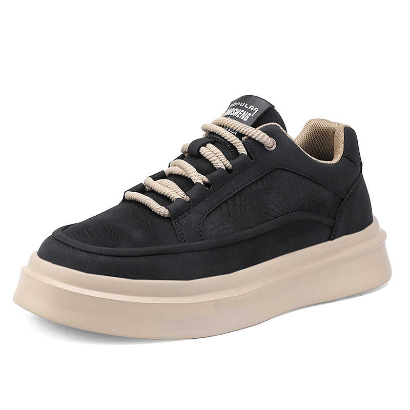 Lace-up PU Leather Women's Blue Boots Casual Summer Sneakers Woman Shoes 48 Sports Second Hand Super Deals Snackers