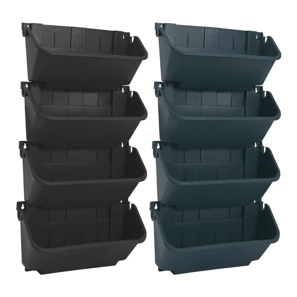 16 Pack Hanging Vertical Garden Planter,13 inch Wall Mounted Planter Garden Self Watering Pot Balcony Plant Vegetable Fruit Herb