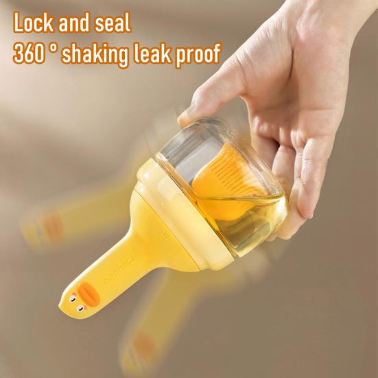 Öl-Pinsel mit Flasche Hitzebeständiger Silikon-Backpinsel Niedlicher Enten-Pinsel und Flasche zum Grillen Kochen Backen Barbecue Camping