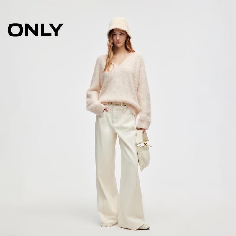 ONLY Women's V-Neck Loose Knit Sweater