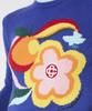 Kasabeullangka (W) Le Pouvoir Des Fleurs Intarsia Jumper Blue