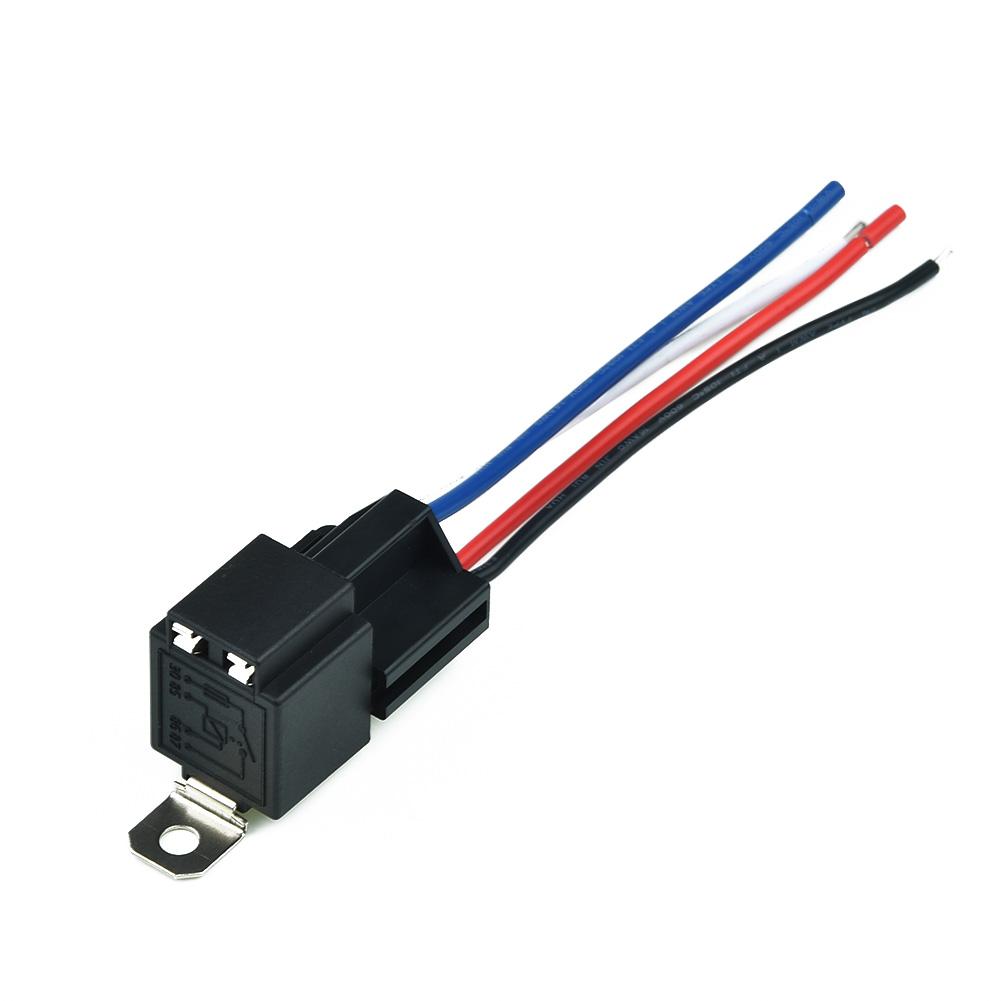 1 Set Relay Replacement Truck With Socket Base/Wires/Fuse