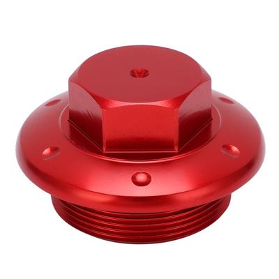 Motorcycle Oil Pan Drain Screw Aluminium Alloy Replacement for Vespa Spring 150 Gts300 GtvRed