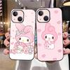 B-53 My Melody  Black Case for Redmi 10A 10C 12C 13C 9A 9C 9T A3X Note 10 9 9S 10S iPhone 11 12 13 14 15 16 X XS Pro Max Mini 7 8 Plus XR