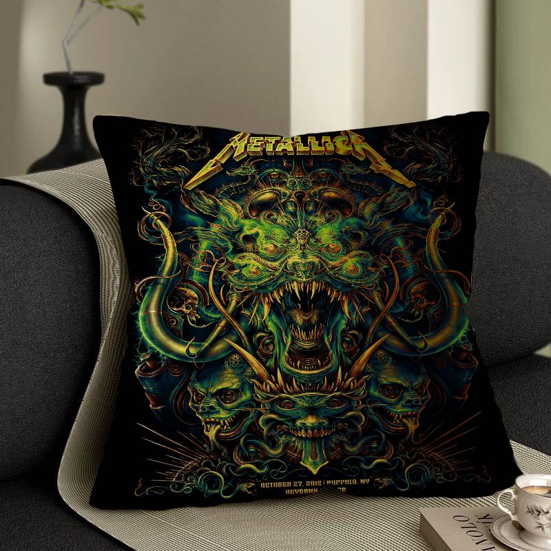 Band M-METALLICA Anime 45*45cm Cushion Cover Pillow Cover Decor Pillowcase Home Pillowcase for Couch Pillow