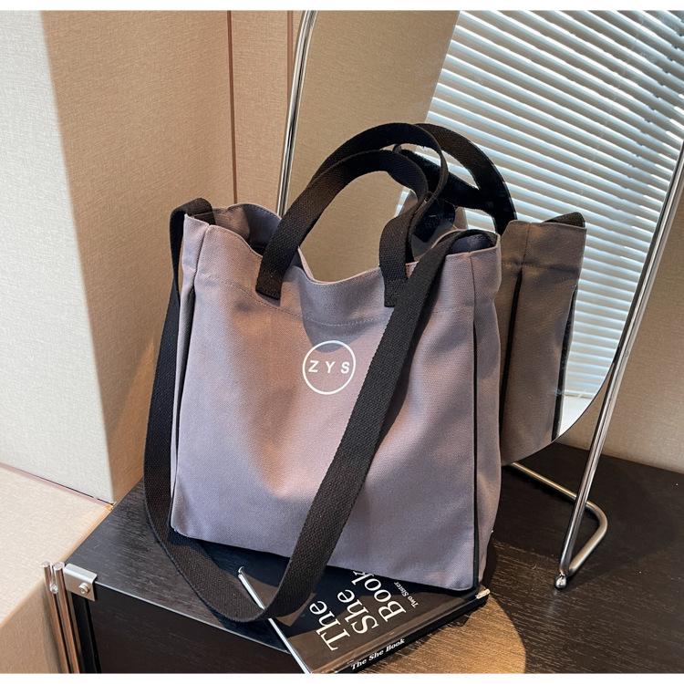 Premium Textured Canvas Bag Women's 2025 Summer New Versatile Commuter Large-capacity Shoulder Oblique Span Bag