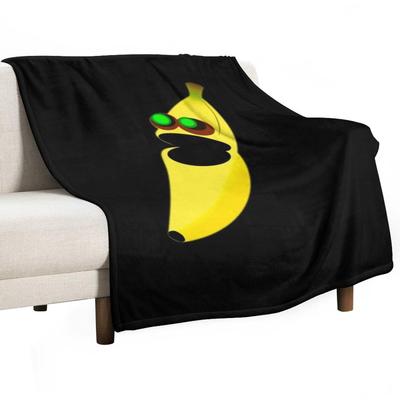Banana Eats Throw Blanket Thermals For Travel Blankets For Bed for Sofa Shaggy Blankets