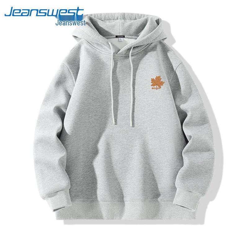 

Jeanswest Men s Small Maple Leaf Print Hooded Sweatshirt XL