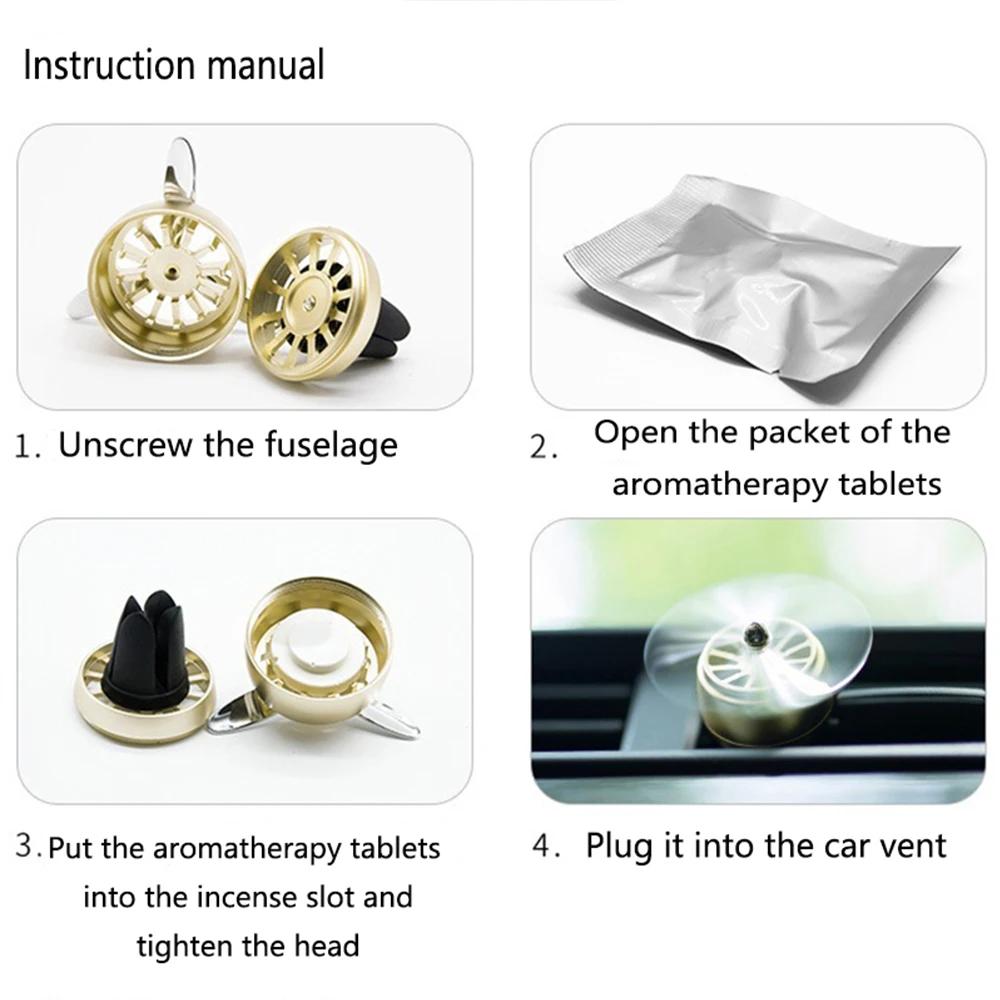 Car Air Freshener LED Mini Perfume Clip For Car Air Outlet Aromatherapy Freshener Auto Accessories Colorful Options Available