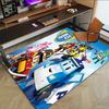 Robots City Adventure Carpet For Playroom Bedroom Living Room Sofa Home Decorkids Game Area Rug Nonslip Floor Mat