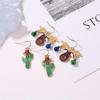Reindeer Bell Christmas Earrings with Snowflake Tassels