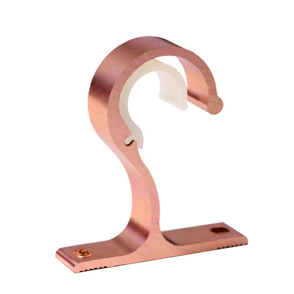 Fancyfamily Thickened Aluminum Alloy Curtain Rod Bracket Base Home Ceiling Curtain Rod Installation Hook