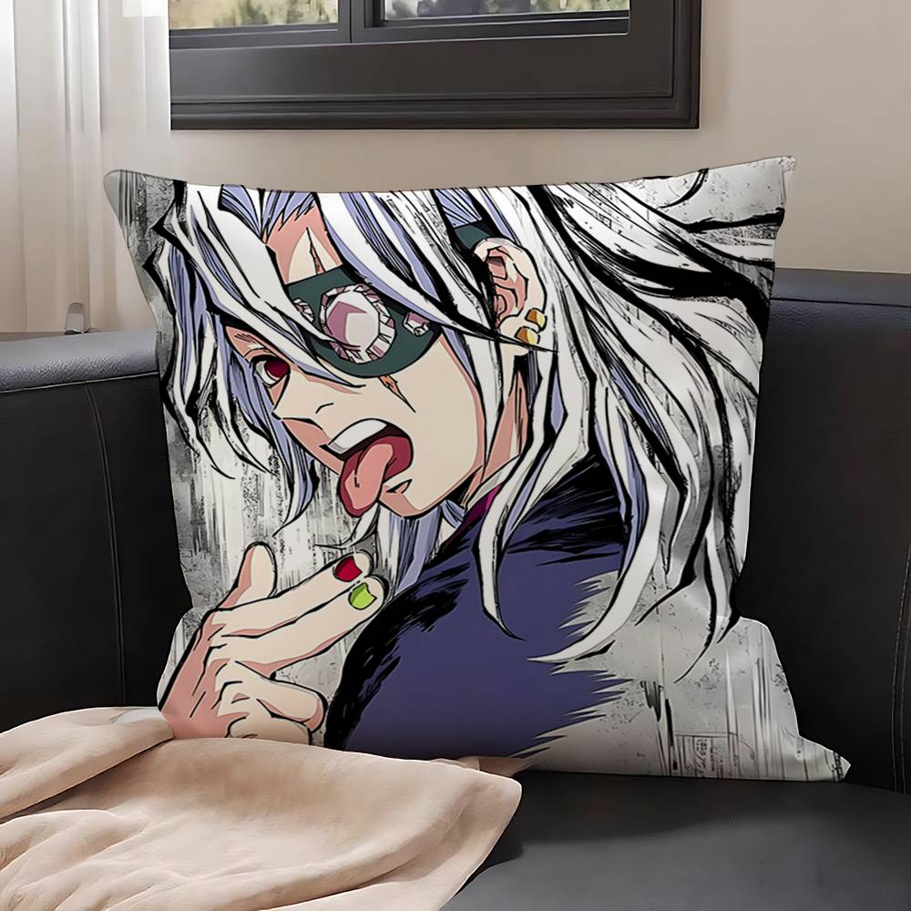 T-Tengens Uzuis Case Plush Fabric Soft Pillowcase Double Sided Print Cushion Cover Household Gifts