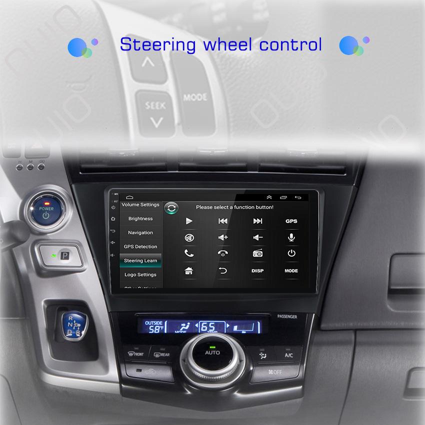 2din Android10 Car Radio Multimedia Carplay Auto GPS Navigation 4G For Toyota Prius V Plus Alpha 2012 2013 2014 2015 - 2017