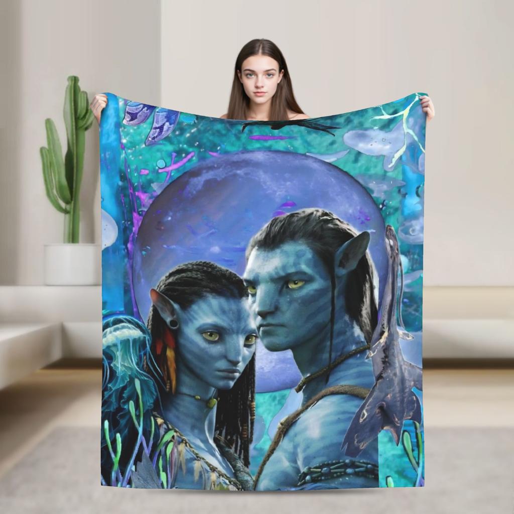 Films Avatar Blankets Quality Warm Soft Bedding Throws Winter Children Outdoor Street Trend Bedspread