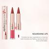 Zephoco Zweifarbiger Spiegel-Lipgloss - Feuchtigkeitsspendend, Seidiges Rotbraun & Nude-Rosa