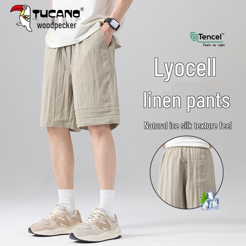 TUCANO Men s Tencel Lyocell Ice-Cool Quick-Dry Casual Shorts XL