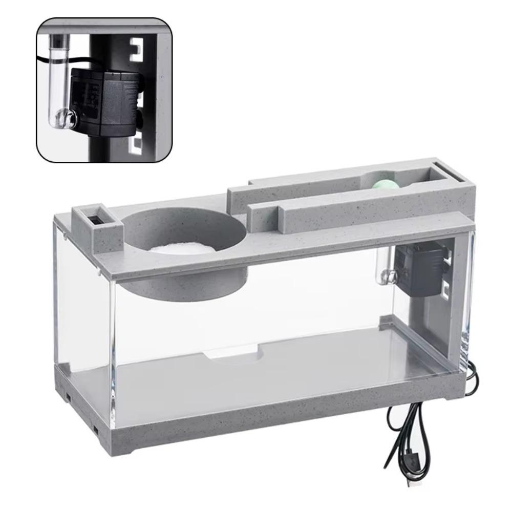 

Пейзаж с текущей водой Аквариум Креативный настольный аквариум Маленький аквариум Циркуляция воды with pump