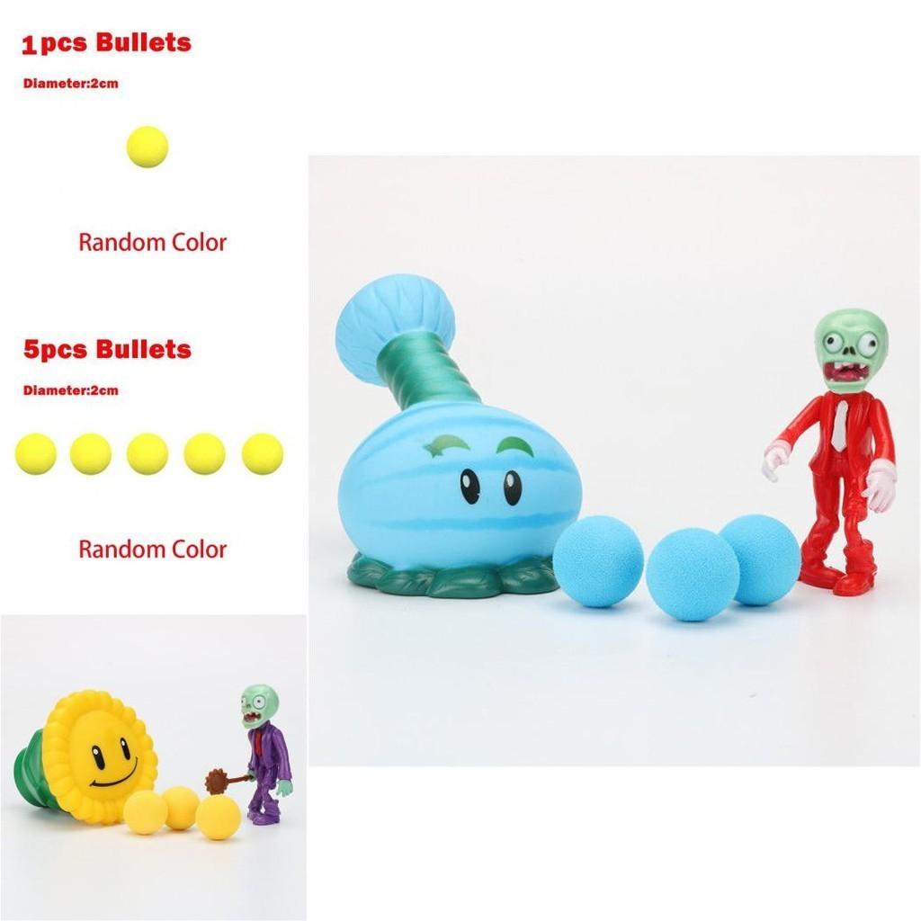 Pvz Plants Vs Zombies Peashooter Pvc Action Figure Easter Wood Decoration For Kids