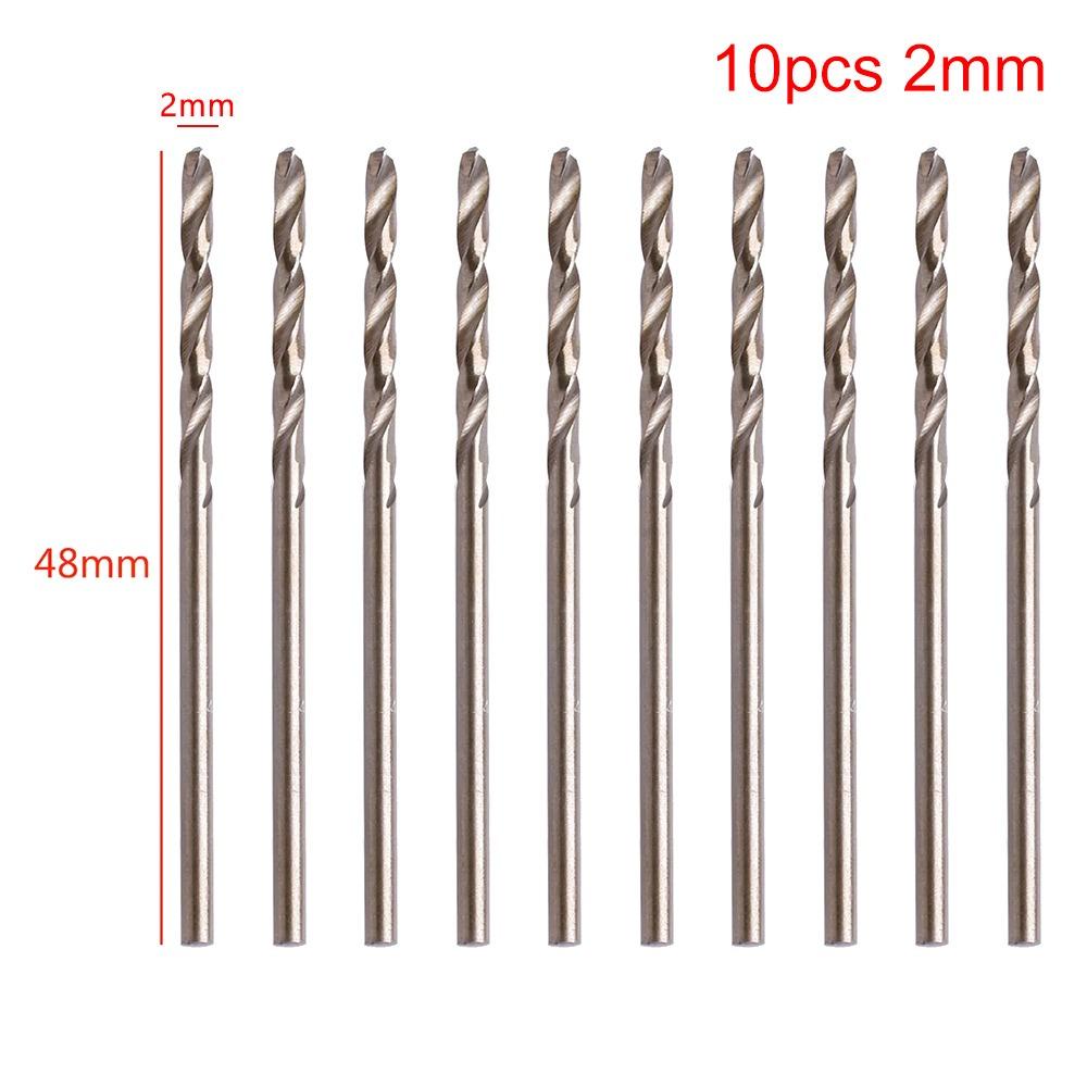 10Pcs High Speed Steel Cobalt Twist Drill Twist Drill Bits for Wood Plastic Metal Hole Punching