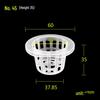 Blue Hydroponic Vegetable Planting Basket with Root Holder - No. 45 35 Soilless Cultivation Cup