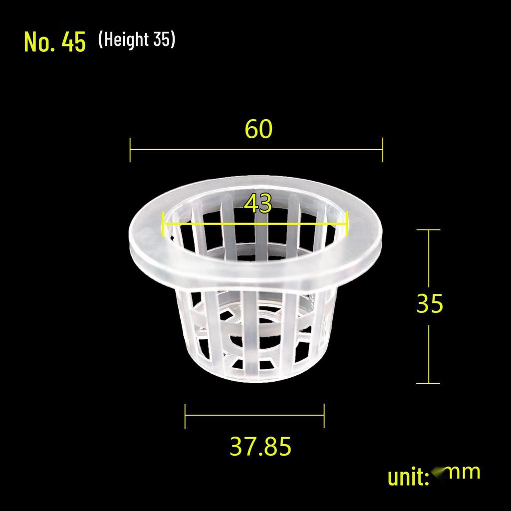 Blue Hydroponic Vegetable Planting Basket with Root Holder - No. 45 35 Soilless Cultivation Cup