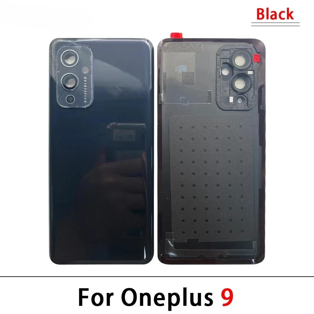 Glass Back Cover For Oneplus 9 9R 10 Pro Rear Panel  Replacement Rear Housing with Adhesive  With Camera Lens