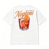 Negroni Summer Classic Cocktail Tshirt Unisex Unisex Retro Drink Print Oversized Casual Streetwear Short Sleeve Tee Tops