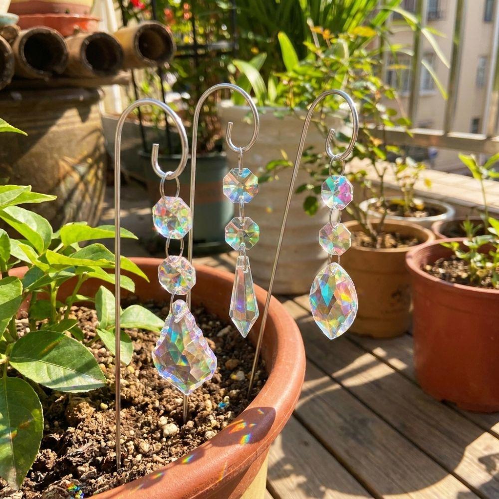 Reflective Garden Suncatcher Handmade Hanging Wind Chime Creative Rainbow Maker Room Decoration