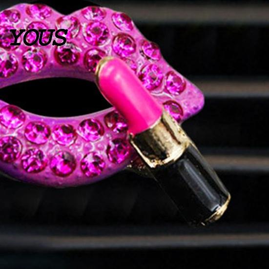 Halloween Car Decorations Rhinestones Skull Air Diffuser Clip, Personalized Punk Decorative Outlet Clip Style Vent Perfume Automotive Interior