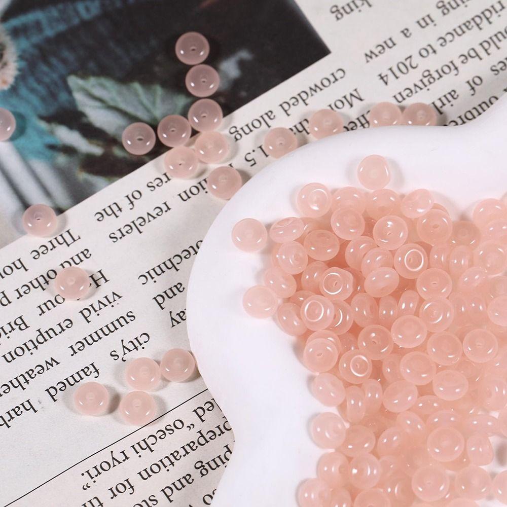 105Pcs Mixed Color DIY Jewelry Beads Multi-clolor Crystal Beads Flat Round Beads Mobile Phone Chain