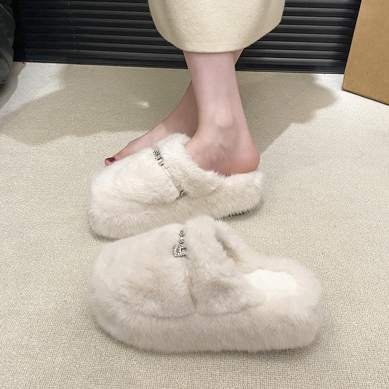 French retro Mary Jane shoes women's 2025 new shallow mouth round head soft sole ballet cotton slippers women