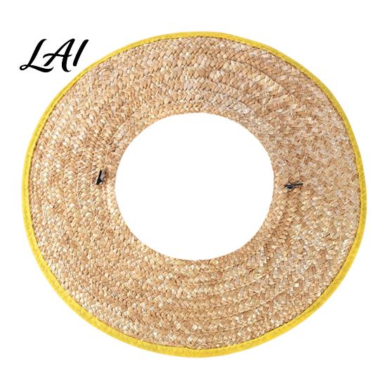Cool Breathable Hard Hat Brim Visor Full Woven Shade Replacement Sun Shield Universal Fit Straw Visor for Most Standard Hats Contractor 45cm